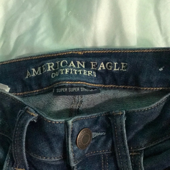 American eagle PATCHED skinny jeans size 4 - Picture 4 of 5